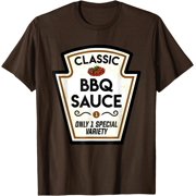 Barbecue Bbq Sauce Bottle Label Halloween Costume T-Shirt