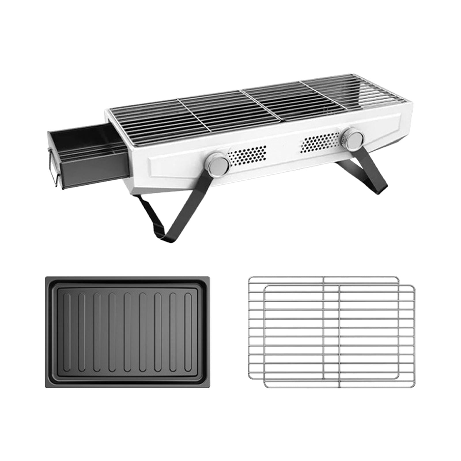 Barbecue Camping Grill BBQ Grill Wood Burning Folding Grill for Patio