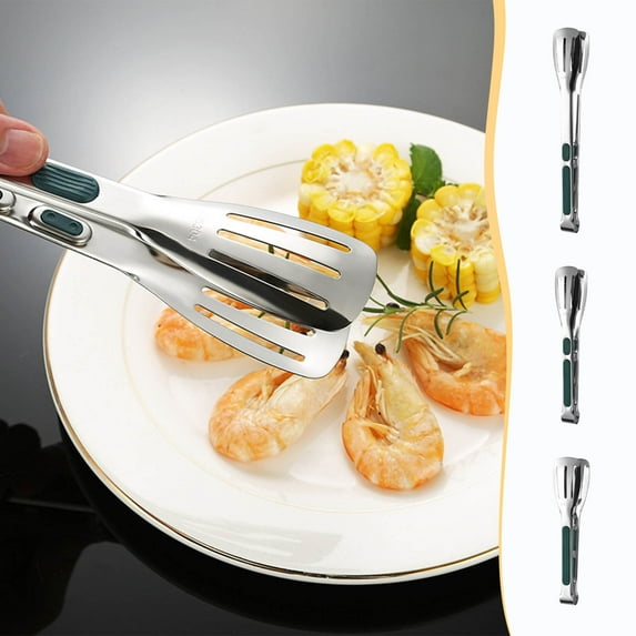 Barbecue Clip for Grilling,304 Stainless Steel Kitchen Cooking Tong,Serving Tongs for Appetizers,Anti-Scalding Cooking Tongs,Salad Bread Clip,Cooking Tools Kitchen Accessories