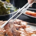 thumbnail image 1 of Barbecue Cooking Tongs,Stainless Steel Food Clip Kitchen Food Barbecue Meat Clip Barbecue Sausage Rotating Pliers BBQ Sausage Turning Tongs, 1 of 9