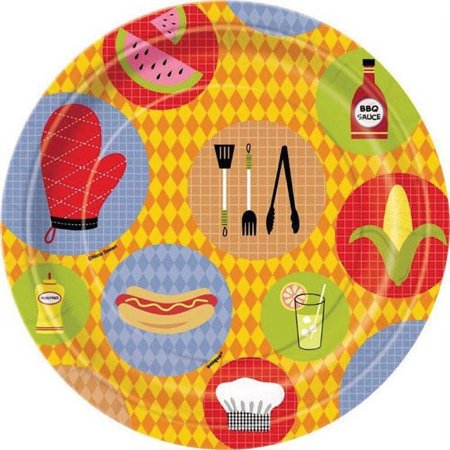 Barbecue Cookout Small Paper Plates (8ct)