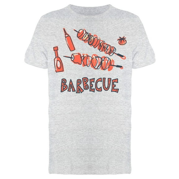 Barbecue Cookout Symbols T-Shirt Men -Image by Shutterstock, Male Large