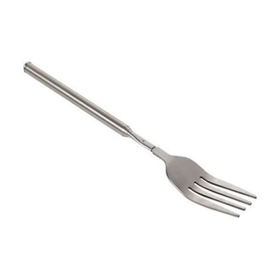 Barbecue Extendable Fork for Grilling and Dining – Stainless Steel Telescopic Fork with Long Adjustable Handle Versatile Retractable Fork for BBQ Fruit Dessert and More