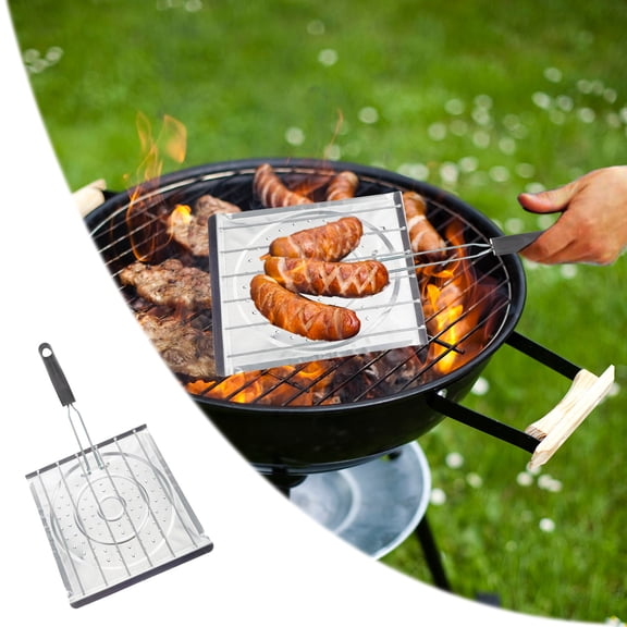 Barbecue Grill 1 Product for Outdoor Cooking Versatile Portable Rack with Design and Instant Heat Handling for Camping and BBQ Platforms