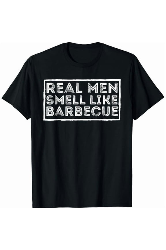 Barbecue Grill Master T-Shirt Funny Smoker Graphic Print Cotton Tee for Men