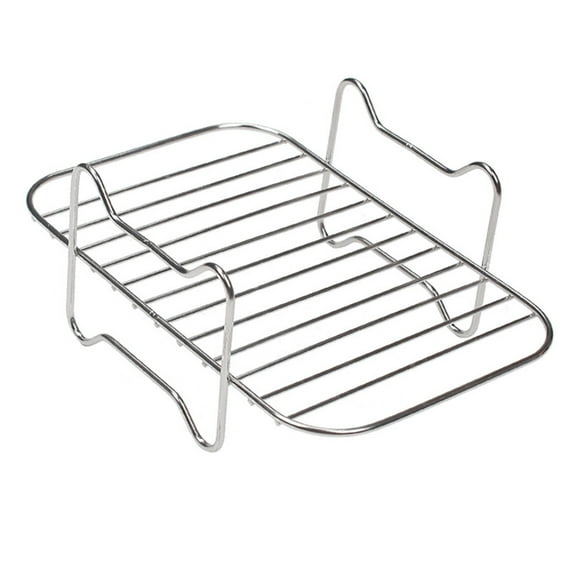 Barbecue Grill,Multi Layer Stainless Grill Square Air Fryer Rack Stackable Multi Layer Stainless Dehydrator Rack Square Air Fryer Accessories Instant Air Fryer