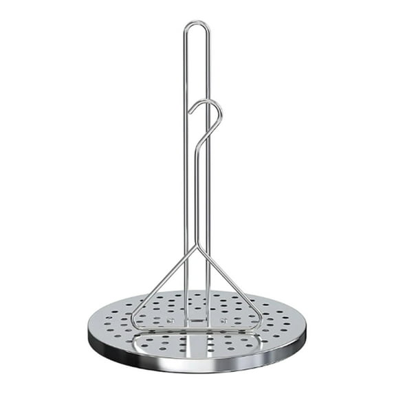 Barbecue Grill Stand for Turkey Frying 3-Piece Stainless Steel Outdoor Vertical Rack with Cleaning Brush for Deep Fry and BBQ Cooking