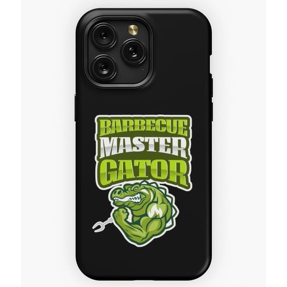 Barbecue Master Gator Funny Alligator Grilling A3330 Phone Case for iPhone 11 to 17 Pro Max