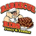 thumbnail image 1 of Barbecue Ribs 24" Decal Concession Stand Food Truck Sticker, 1 of 2