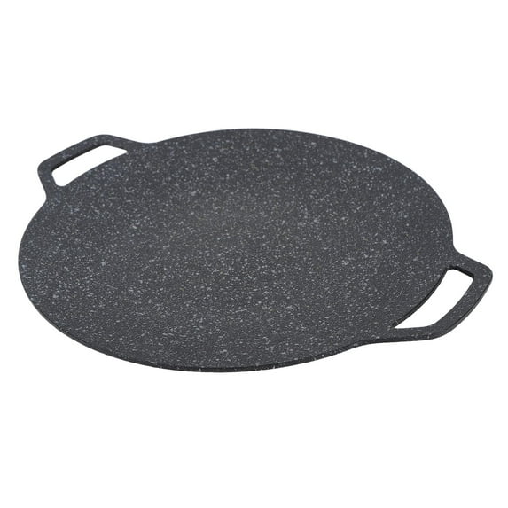 Barbecue Round Plate Bbq Grill Pan Round Bbq Griddle Korean Style Barbecue Round Plate Smokeless Round Griddle For Home Camping Indoor Outdoor Grilling