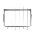 thumbnail image 1 of Barbecue Skewer Kabob Rack For Kebab Skewers-Stainless Steel Compatible with Wood Round Steel Flat or Bamboo Skewers Universal Holder for Grill BBQ Grilling Accessories 2 Pack, 1 of 7