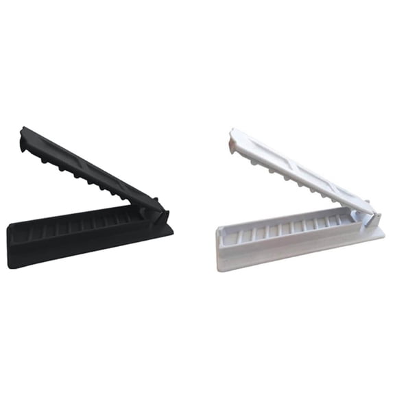 Barbecue Skewer Mold Single Row Kebab Maker Manual Kabob Mold for Outdoor BBQ Practical Tool Kebab P Black&White plastic