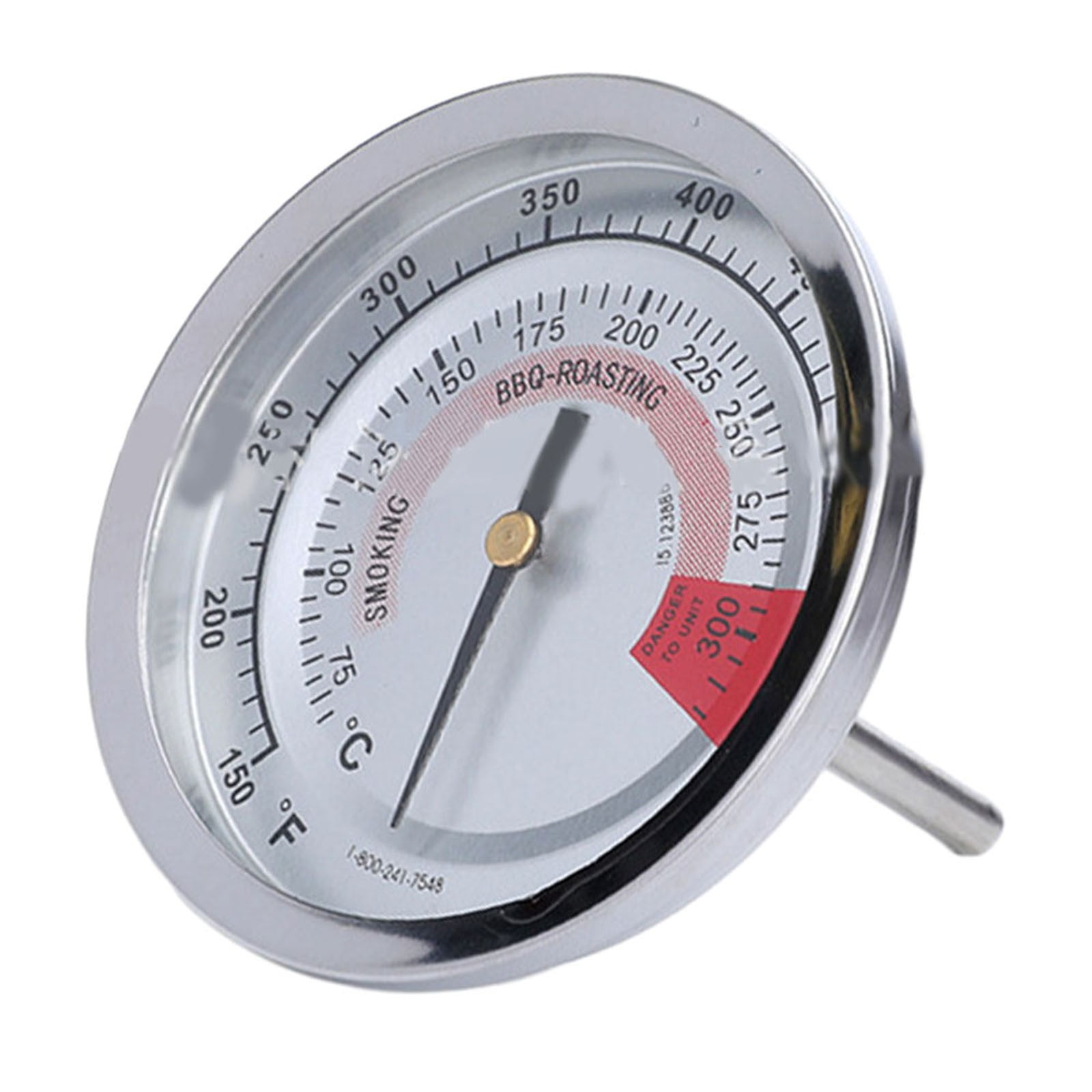 Barbecue Smoker Grill Indicator Thermometer Temperature Gauge Stainless ...