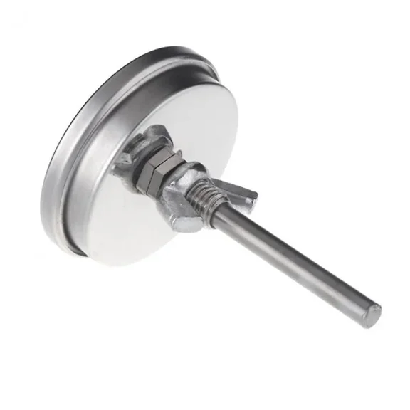 Barbecue Smoker Pit Grill Thermometer Temperature Gauge With Dual Gage