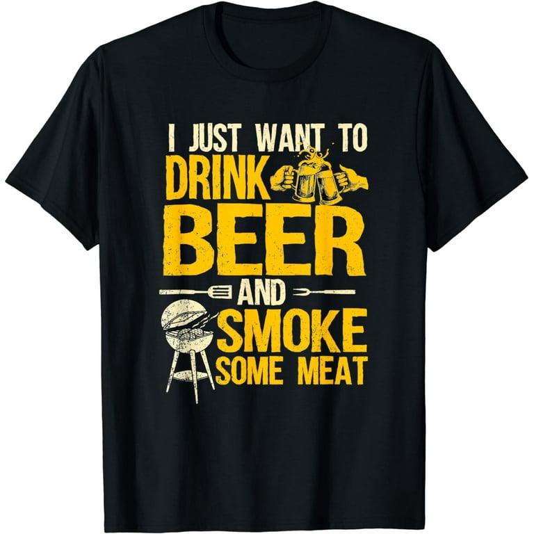 BBQ Smoking Pitmaster Shirt Art Gift Drink Beer Smoke Meat BBQ Smoking Pitmaster Shirt Art Gift Drink Beer Smoke Meat