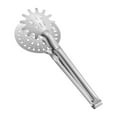 thumbnail image 1 of Barbecue Tongs Stainless Steel Cooking Tongs | Fine Mesh Strainer | Pasta Spaghetti Noodle Spoon | Double Sided Bread Clamp | Ergonomic Handle | 1x Frying Pincer Included, 1 of 1