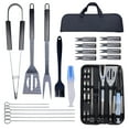 thumbnail image 1 of Barbecue Tool Set, BBQ Accessories Grill Tools, 19PCS Stainless Steel Grilling Kit, Spatula, Fork, Oil Bottle Brush, Barbecue Utensil Set With Oxford Cloth Bag for Outdoor,Camping,Backyard, Kitchen, 1 of 10