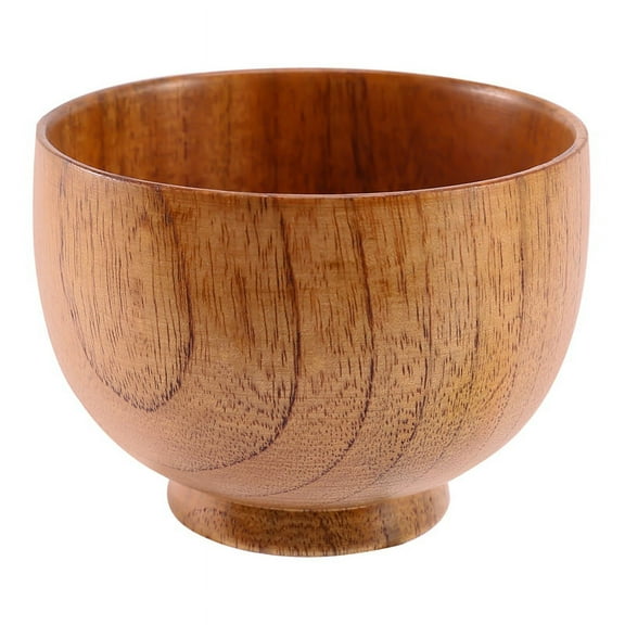 Wooden Bowls Wooden Soup Bowl Healthy Food Container Vintage Dinner Tableware Kitchen Accessories