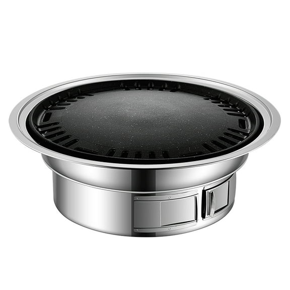 Barbecue rack,Bbq Stove Steel Bbq Stove Non-stick Portable Stainless Steel Barbecue Portable Stainless Korean Barbecue Portable Stainless Steel Bbq Buzhi Barbecue Non- Silver