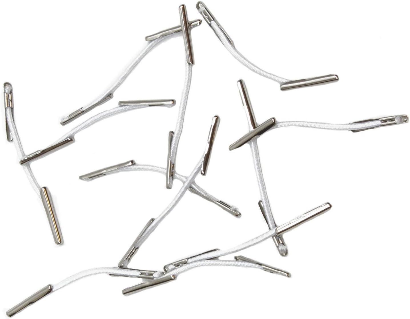 Barbed Elastic Cord For Hats And Fascinators 35Mm White 12 Pieces