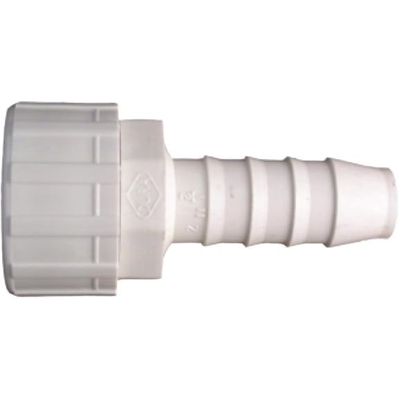 25 pack Barbed Female Hose End with Swivel Connects to Male Hose Thread Schedule 40 PVC Barbed Fitting Swivel Hose Adapter for Irrigation (1/2" Barb x FHT)