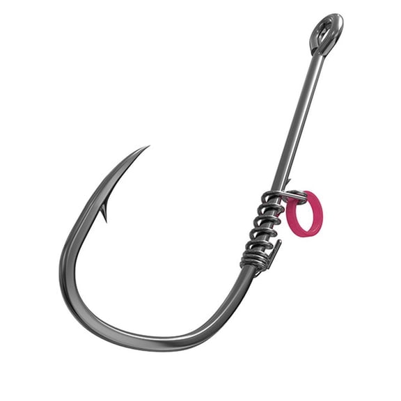 Barbed Fish Hook with Hole,Fishing Hooks-Live Shrimp Fixed Hooks Carbon Steel Barbed with Holes,Catfish Bass Fishing Hooks,That Can Adapt to Various Fishing