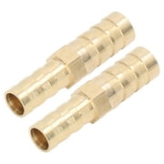 Barbed?Fitting?Splicer, 2 Pcs High?Temperature?Resistance Brass?Hose?Barb?Reducer Hex Small For Pipe 10mm3/8in To 8mm5/16in