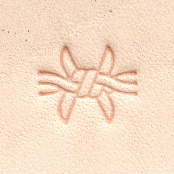 Barbed Wire 4 Point Leather Stamp BW4 Impression 1/2" (12.7 mm)