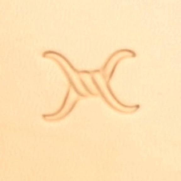 Barbed Wire 4 Point Leather Stamp X686 5/8" (1.6 cm) by Hide Crafters