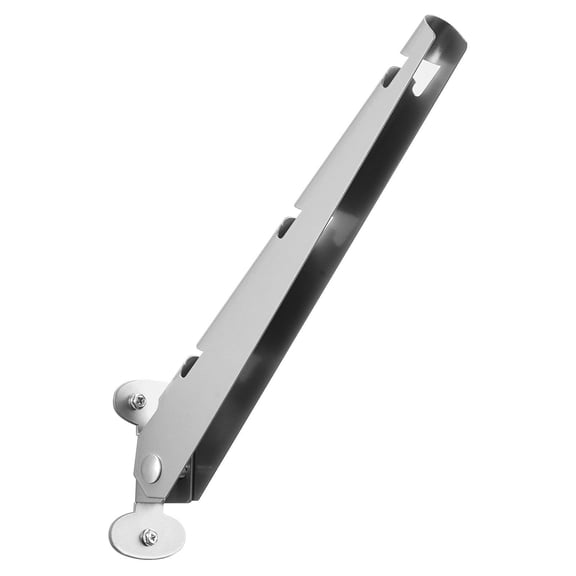 Barbed Wire Arm 10 Pack 12.2" Galvanized Steel Fence Extender, Surface Mounted Fence Post Extension with Hook Rings, Adjustable Angle Brackets & Mounting Hardware for Farms, Gardens & Pet Enclosures