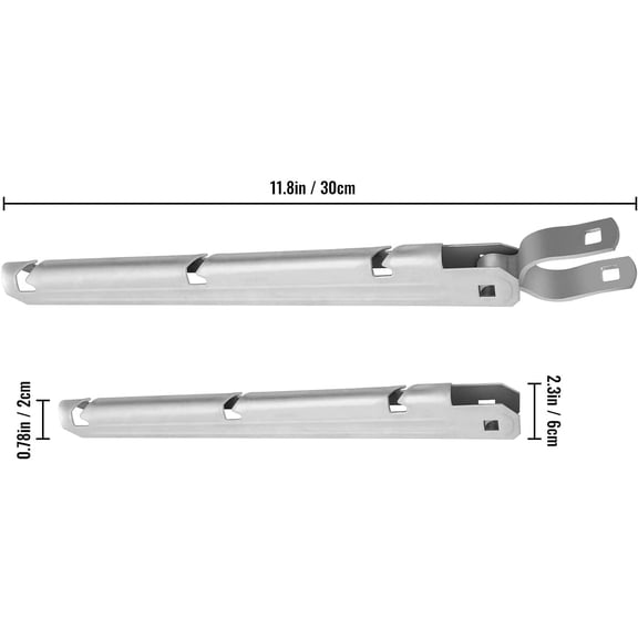 Barbed Wire Arm Extend Arm Barbed Wire for 1-3/8inch Hot-Dip Galvanized Steel Cornered Barbwire Arm Barbwire Arm Extensions for Chain Link Fence All Bolts Included Top Rail (7 pcs)