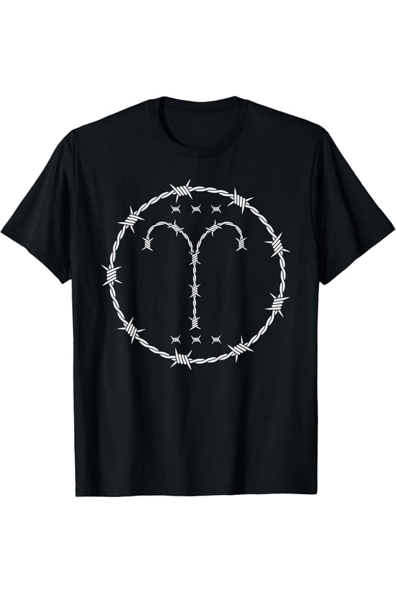 Barbed Wire Sign Aries T-Shirt