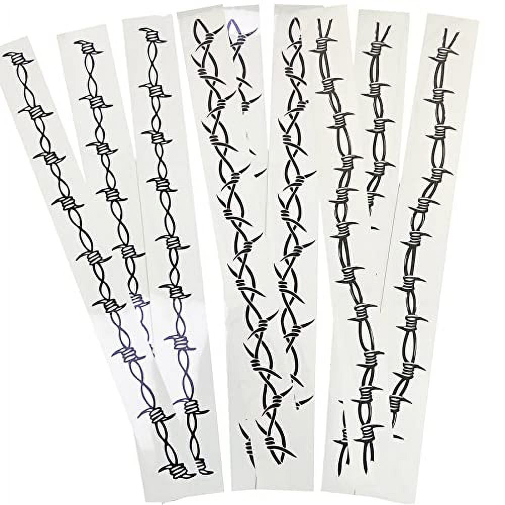 Barbed Wire Temporary Tattoo, Large Barb Wire Tattoo Pamela Anderson