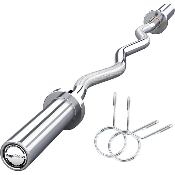 Barbell,4FT Barbell Bars For Weightlifting and Power Lifting,Squats,Deadlifts,Presses,Rows and Curls 45lb,Bar for 1500lbs/700lbs/500lbs Capacity, Weight Bar Fit 2” Standard Weights