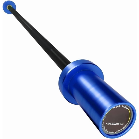 Barbell 5.5LB Mini Barbell Bar 4ft for  Women & Beginners Weighted Bar - Compatible with 2-Inch Weight Plates, for Strength  Gym Weight Lifting, Multi-Color  Bar