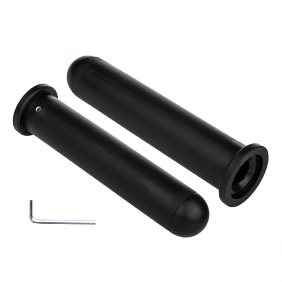 Barbell Adapter Sleeve Converts 1 Inch to 2 Inch for Olympic Weight Plates, PP Black Lifting Converter with Fastener for Gym Home Fitness Equipment 50mm