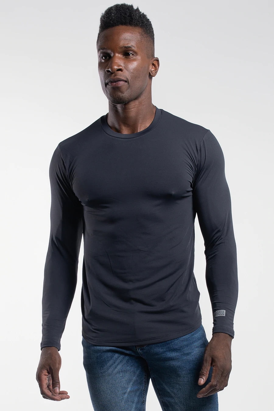 Barbell Apparel Men's Athletic Fit Havok Long Sleeve Workout Shirt 