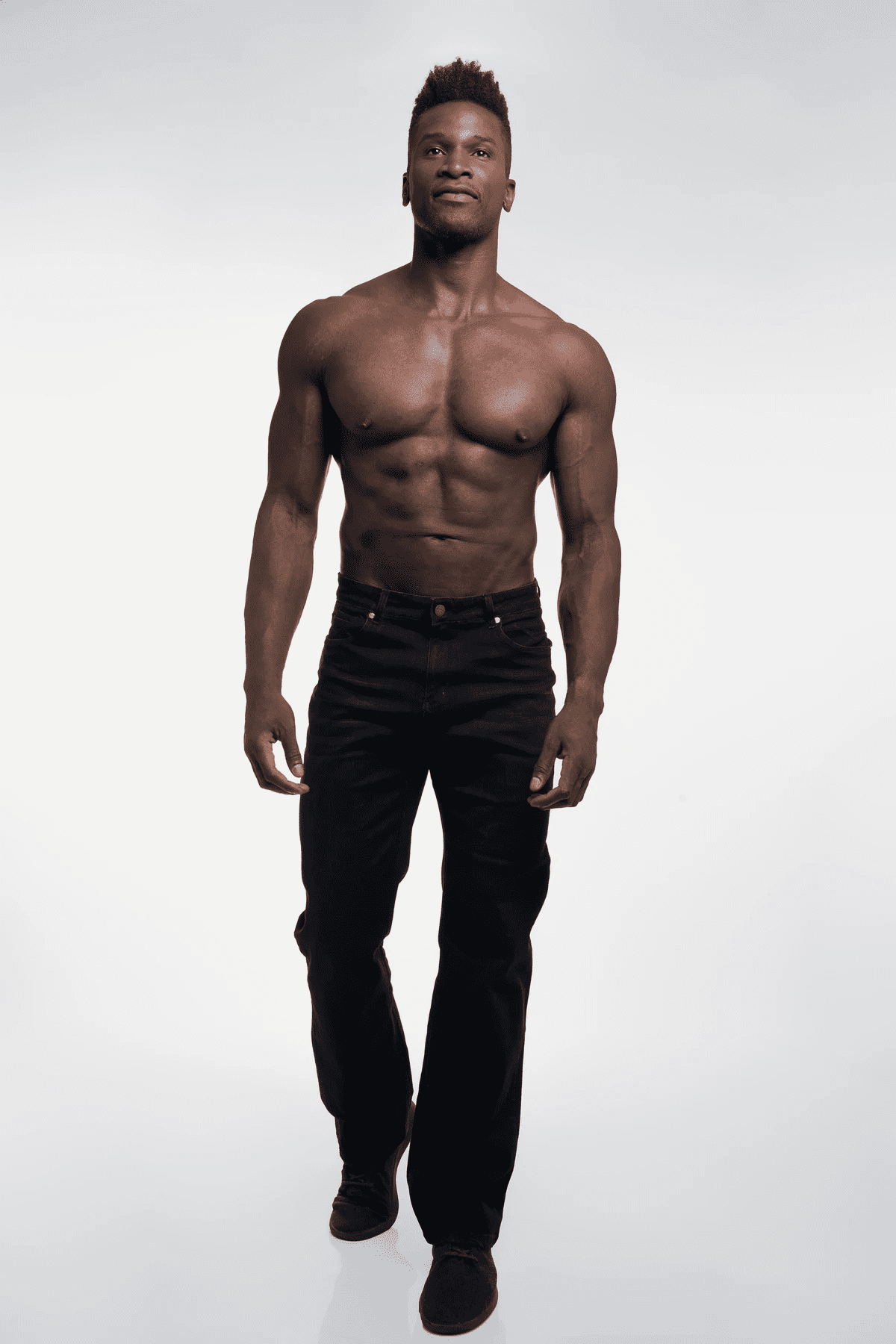 Barbell Apparel Men's Relaxed Athletic Fit Jeans Black 38