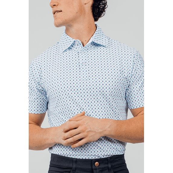 Barbell Apparel Mens Flex Performance Polo L