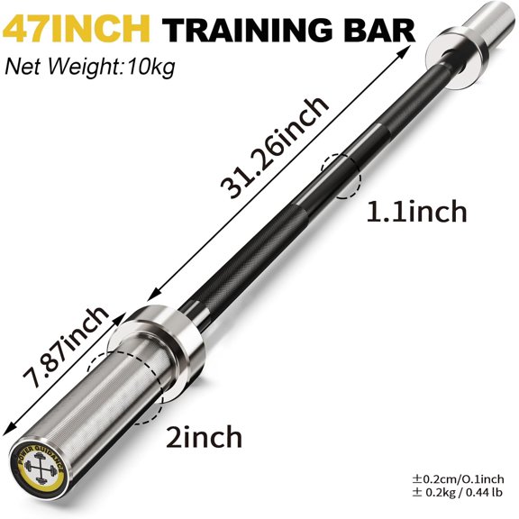 Barbell Bar, 2 Inch Weight Bar for Lifting, Thrusts, Strength Training Bars 4ft/5ft/6ft