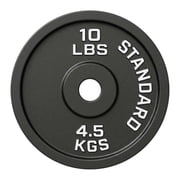 Barbell Cast Iron 2-Inch Weight Plates for Strength Training & Weightlifting, 10LBSPair