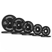 Barbell Cast Iron 2-Inch Weight Plates for Strength Training & Weightlifting, 240LB Set