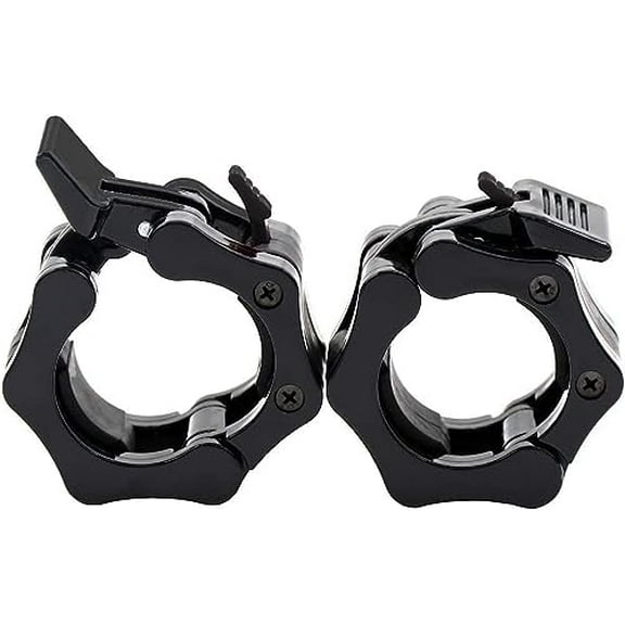 Barbell Clamps 2 inch,Heavy Duty Exercise Collars 2" Quick Release Pair of Locking Pro Olympic Weight Bar Plate Locks Collar Clips for Workout Weightlifting Fitness Training (Black£©