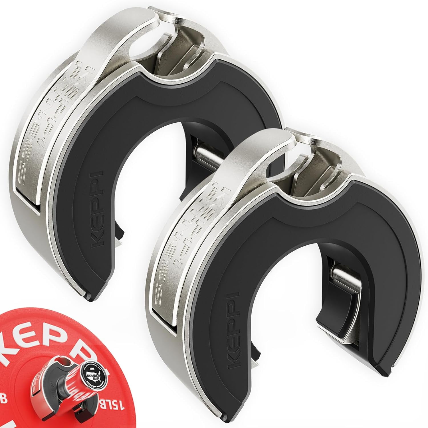 Barbell Clamps Olympic Spinlock Collars Dumbbell Clips Weight Lifting