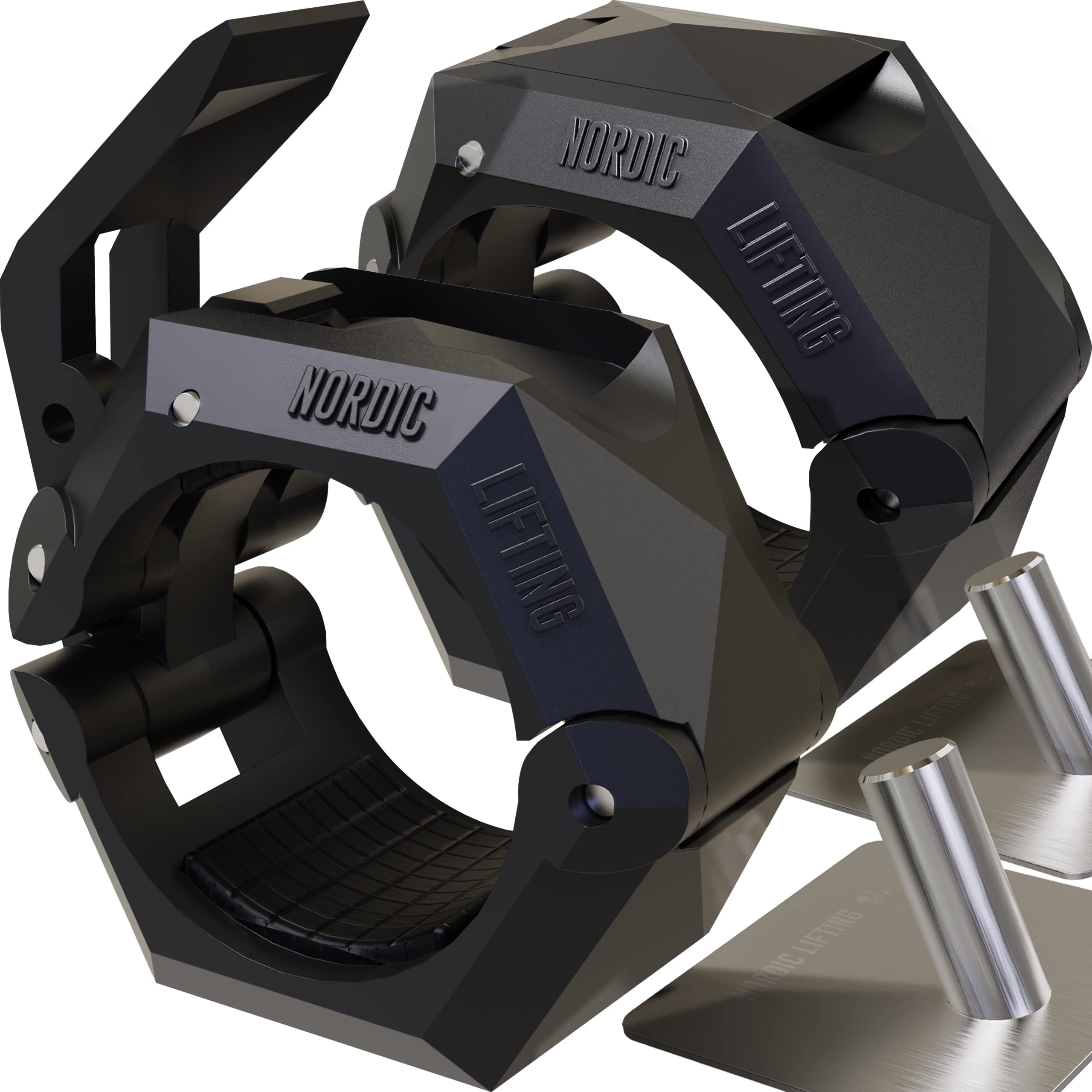 Barbell Clips (2 Pack) 20k Drop Tested Clamps to Any 2” Olympic