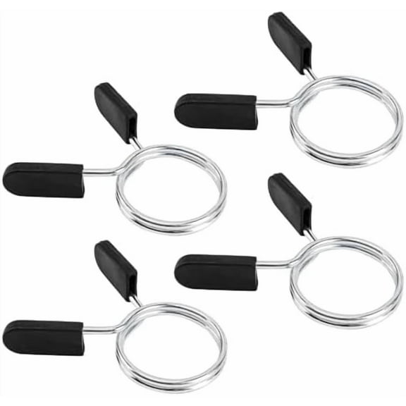 Barbell Clips Olympic Barbell Clamps Collars 2 Inches Weight Bars Lock Dumbbell Spring Clips Circlip Fitness Weightlifting Buckle 4 Pack