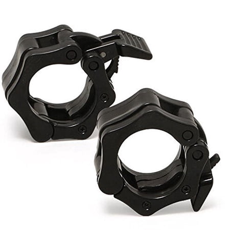 Barbell Collars, YIYI GUO Quick Release Non-slip Barbell Clamp Collars for 2-Inch Diameter Size Olympic Bars Pro Crossfit Exercise & Weight Training (2pcs/ A pair)