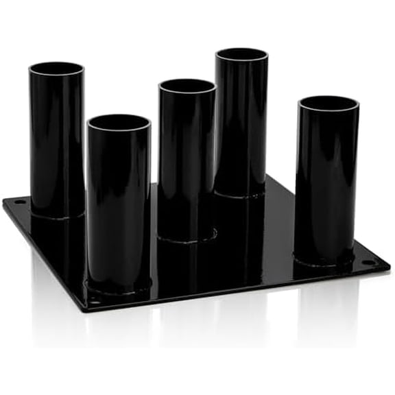 Barbell Floor Stand Holder, 5 Barbells Vertical Corner Storage Rack, Heavy Duty Home Gym Weight Organizer for Bars, Hex, Trap, Curl, Triceps Bars$$Sport & Recreation Other