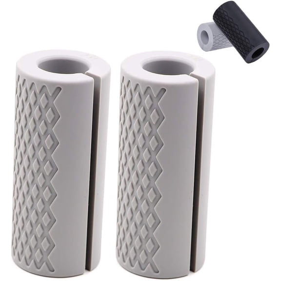 Barbell Grips - Thick Dumbbell Grips Arm Blaster Adapter with High-Density Rubber, Bar Grips for Weightlifting Growth Rapidly and Hands