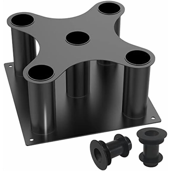 Barbell Holder Floor Stand Barbell Storage Rack Fit for 1" and 2" Olympic Bars, Hex Bars Trap Bars Curl Bars Triceps Bars,Holds 5 Bars$$Sport & Recreation Other